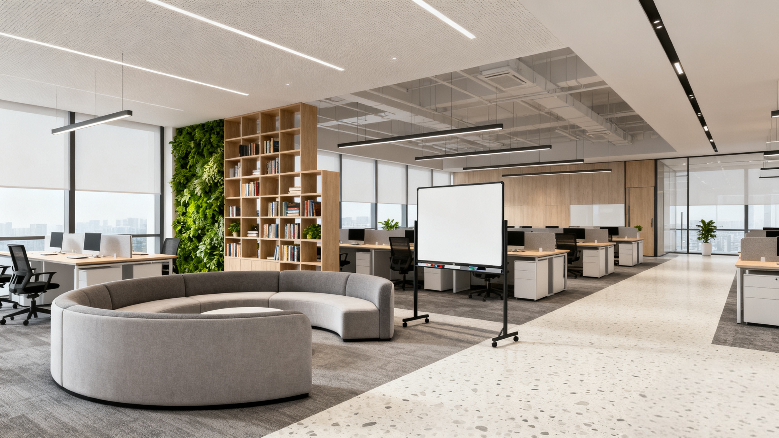 开放式办公室太吵？如何平衡“协作”与“专注”的装修设计